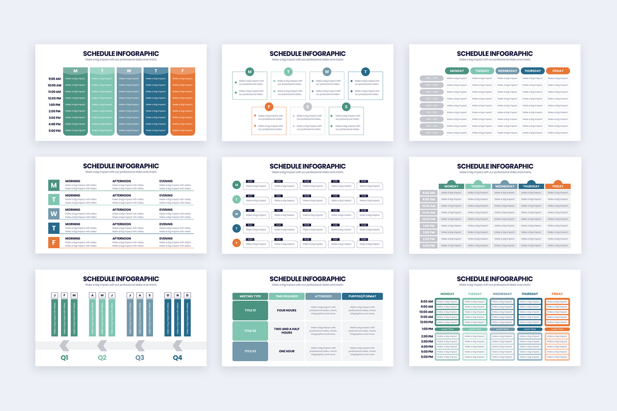 Schedule Keynote Infographic Template