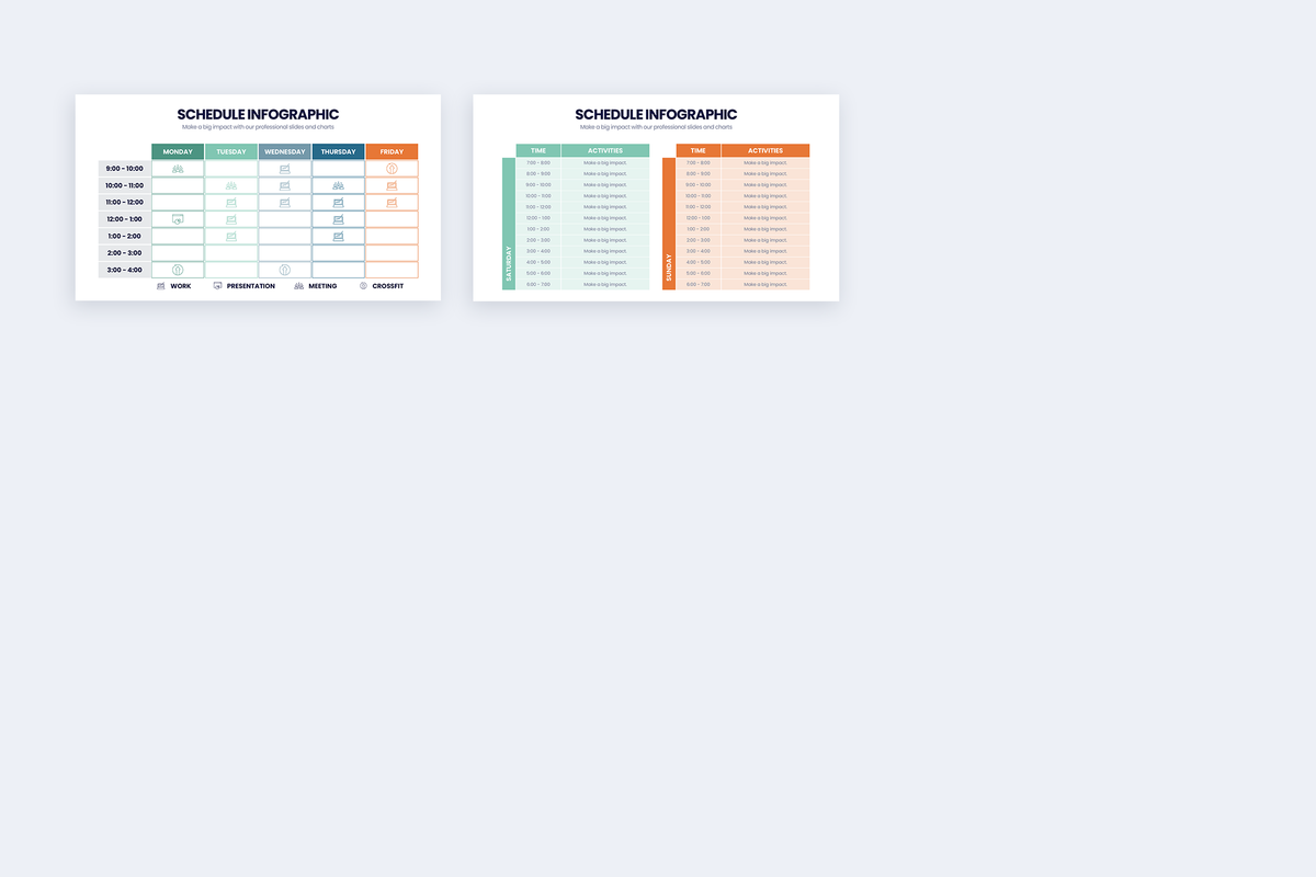 Schedule Keynote Infographic Template