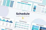 Schedule Infographic Google Slides Template