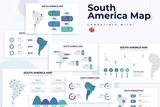 South America Map Powerpoint Infographic Template