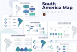 South America Map Illustrator Infographic Template