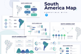 South America Map Keynote Infographic Template