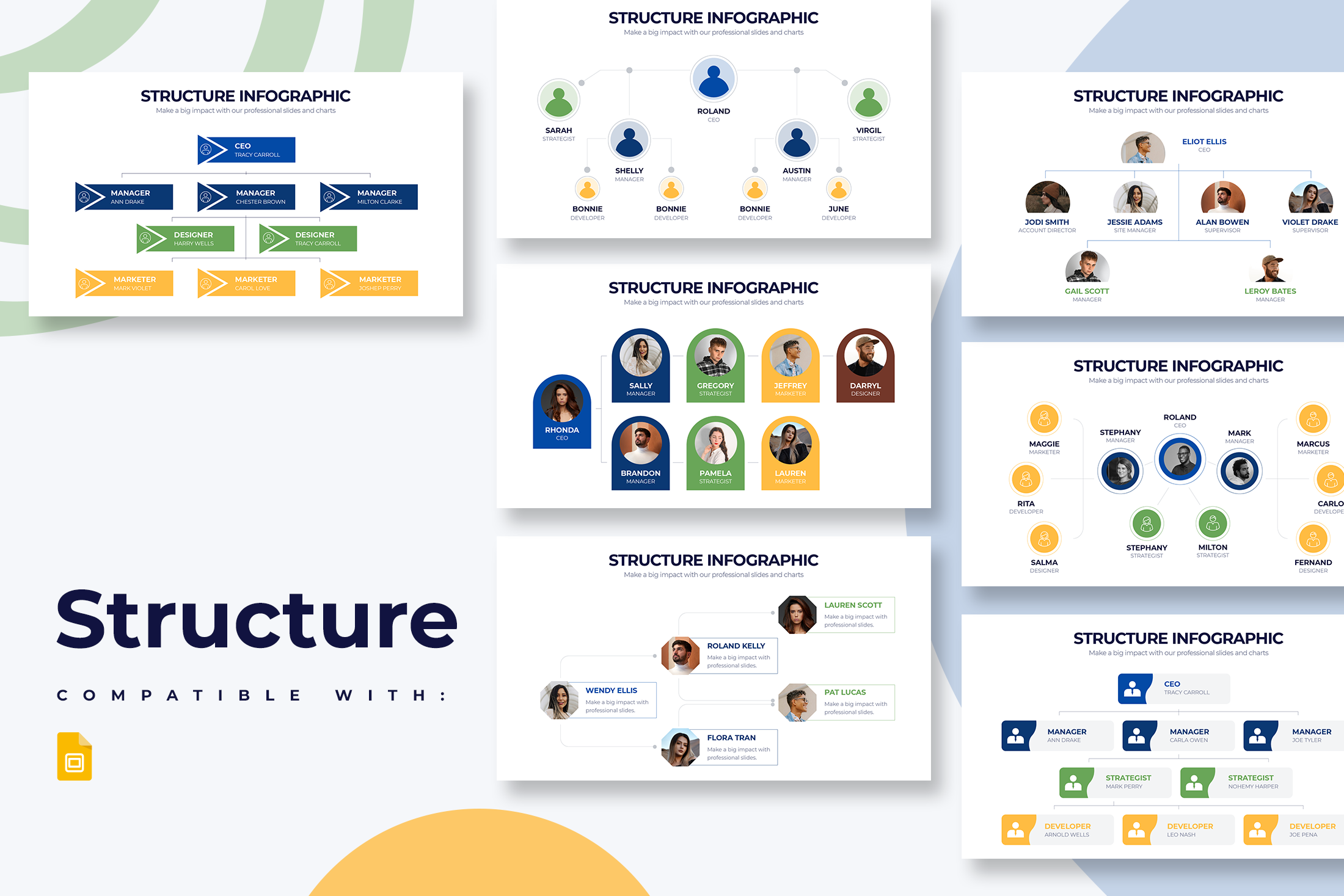 Structure Google Slides Infographic Template – Slidewalla