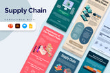 Supply Chain Vertical Infographics Templates