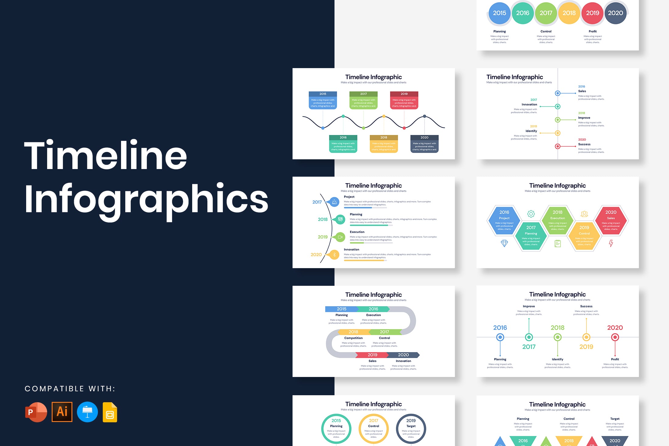 infographic timeline text