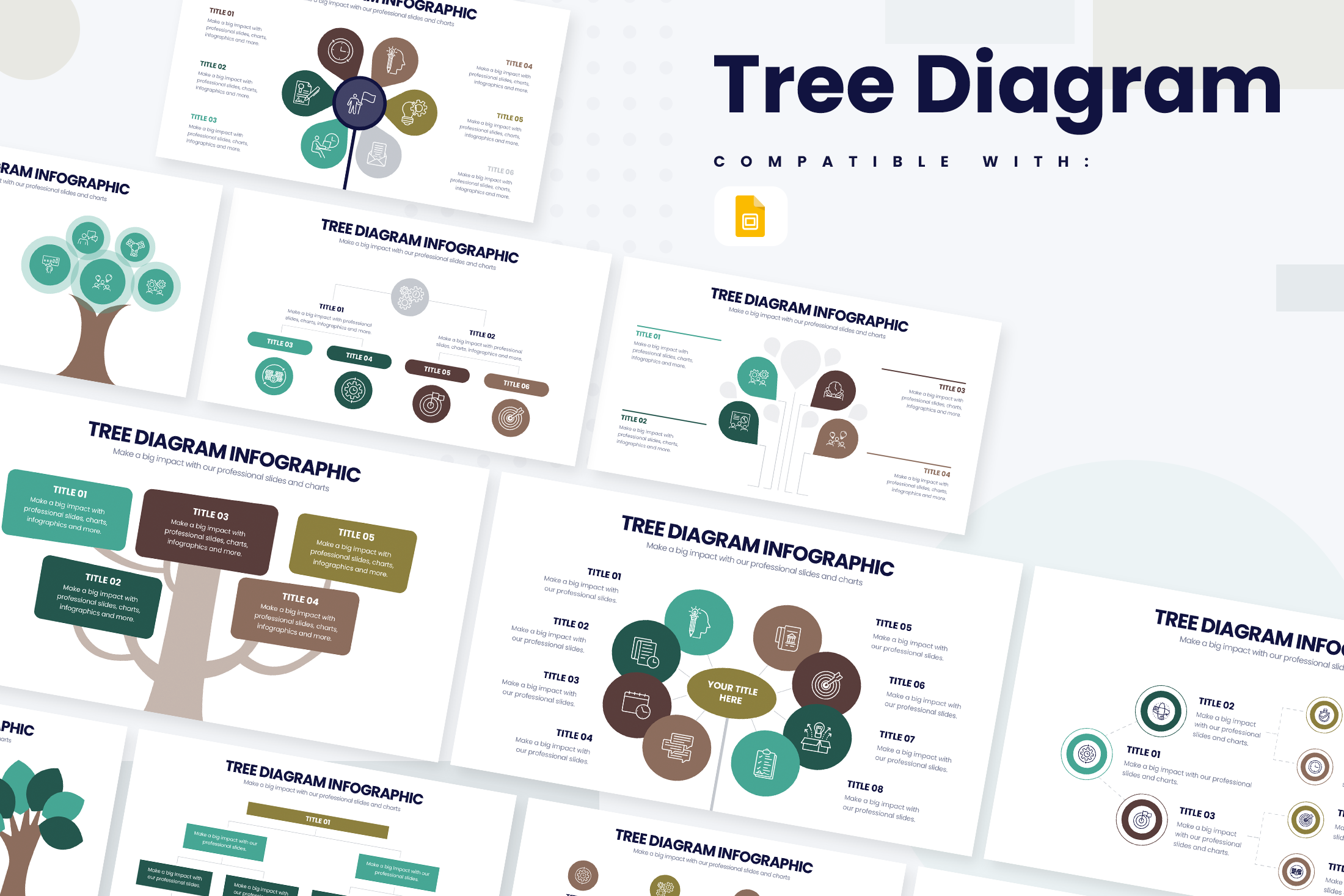 Tree Diagram Google Slides Infographic Template – Slidewalla