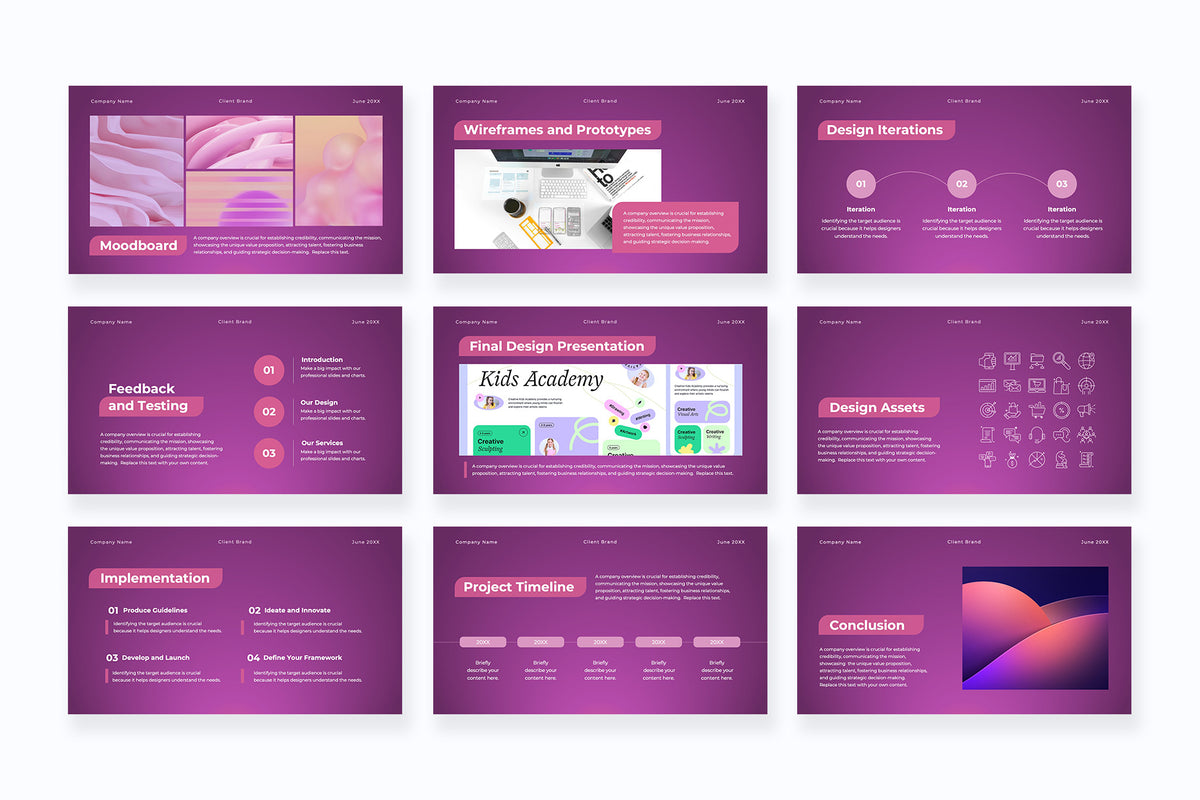 Blaze UX UI Design Pitch Deck Presentation