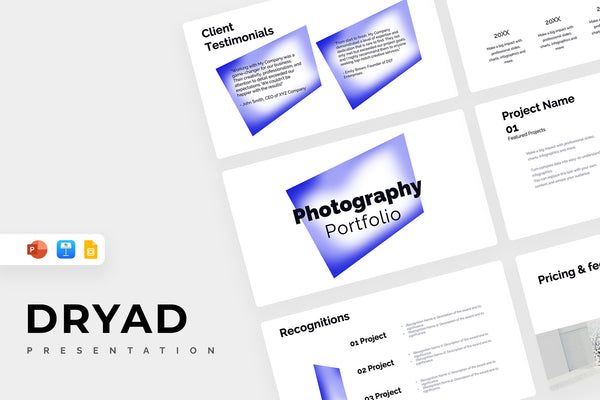 Dryad Photography Portfolio Template Presentation