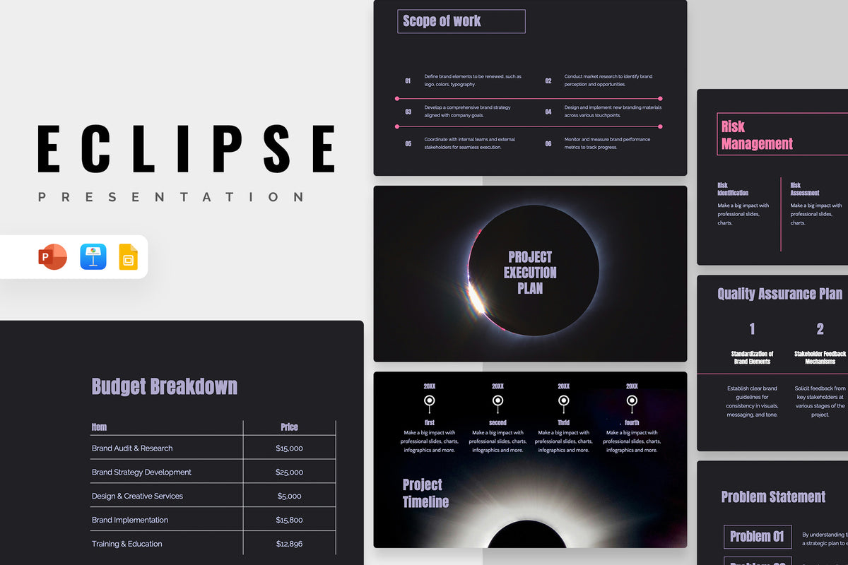 Eclipse Detailed Project Execution Plan Presentation