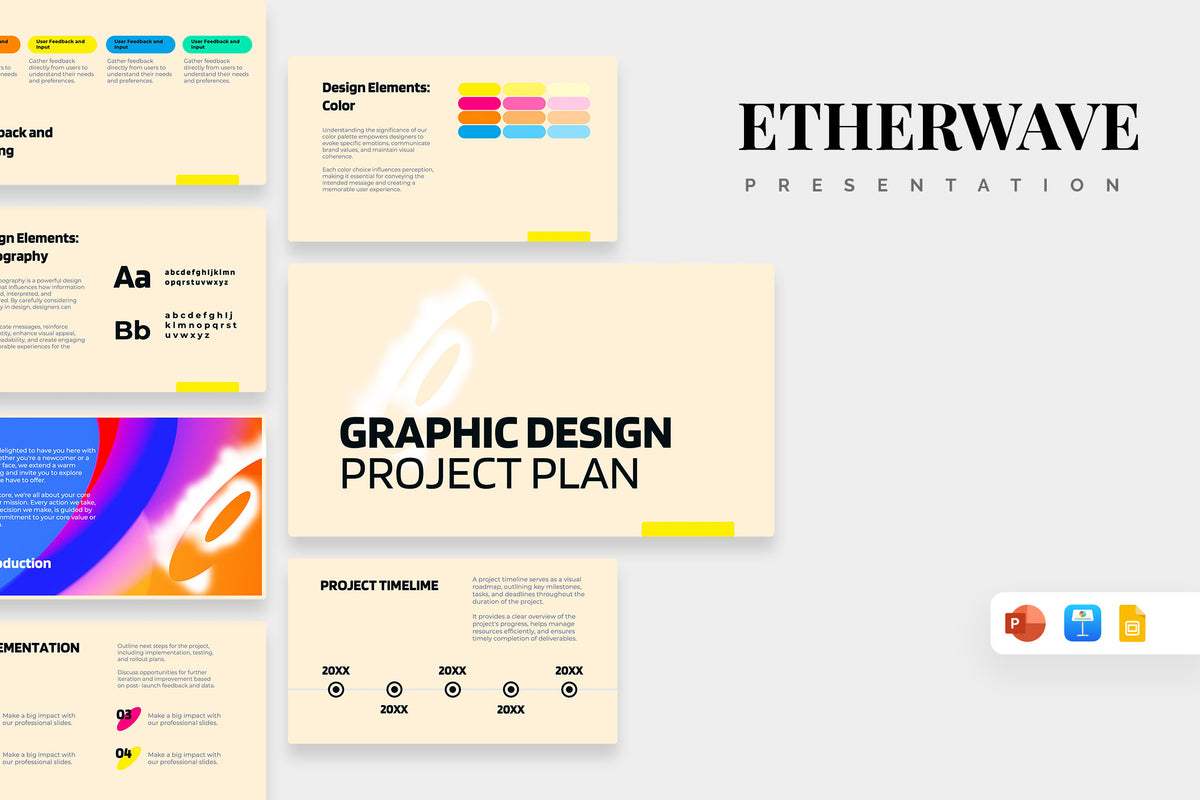 Etherwave Graphic Design Project Plan Presentation