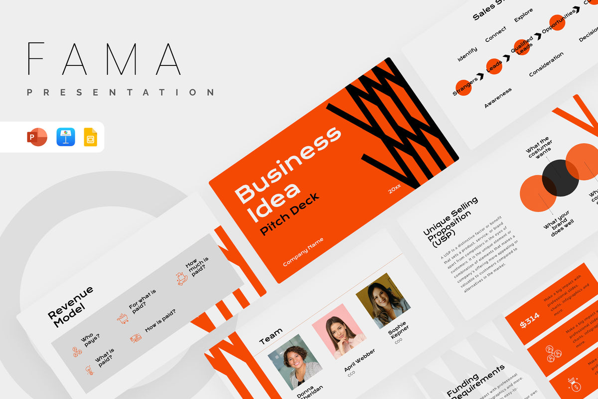 Fama Business Idea Pitch Deck Presentation