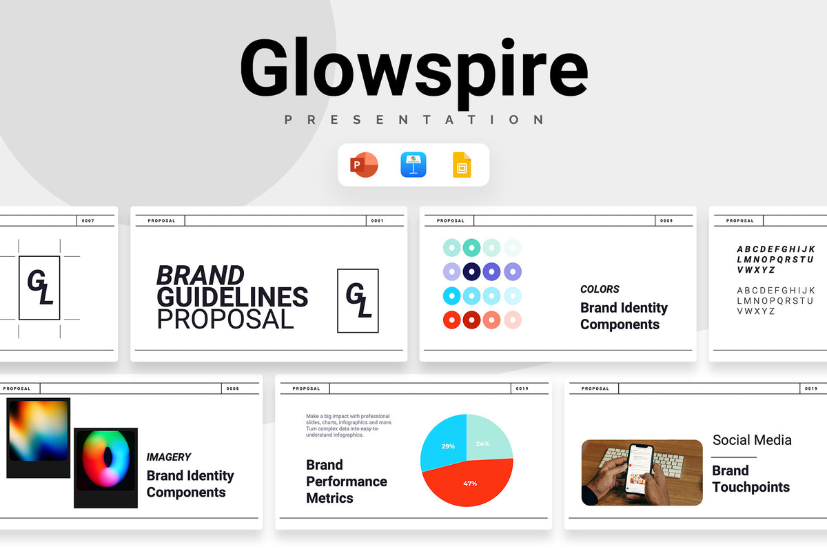 Glowspire Brand Guidelines Proposal Presentation