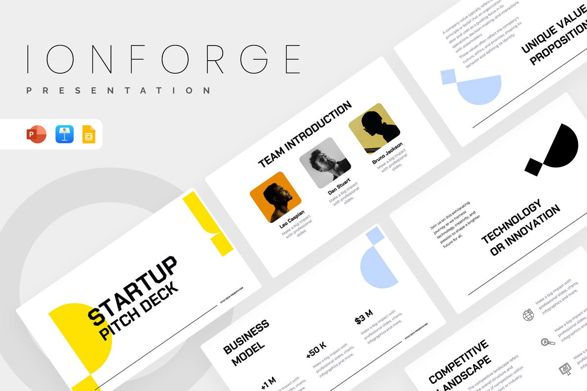 Ionforge Startup Pitch Deck Presentation