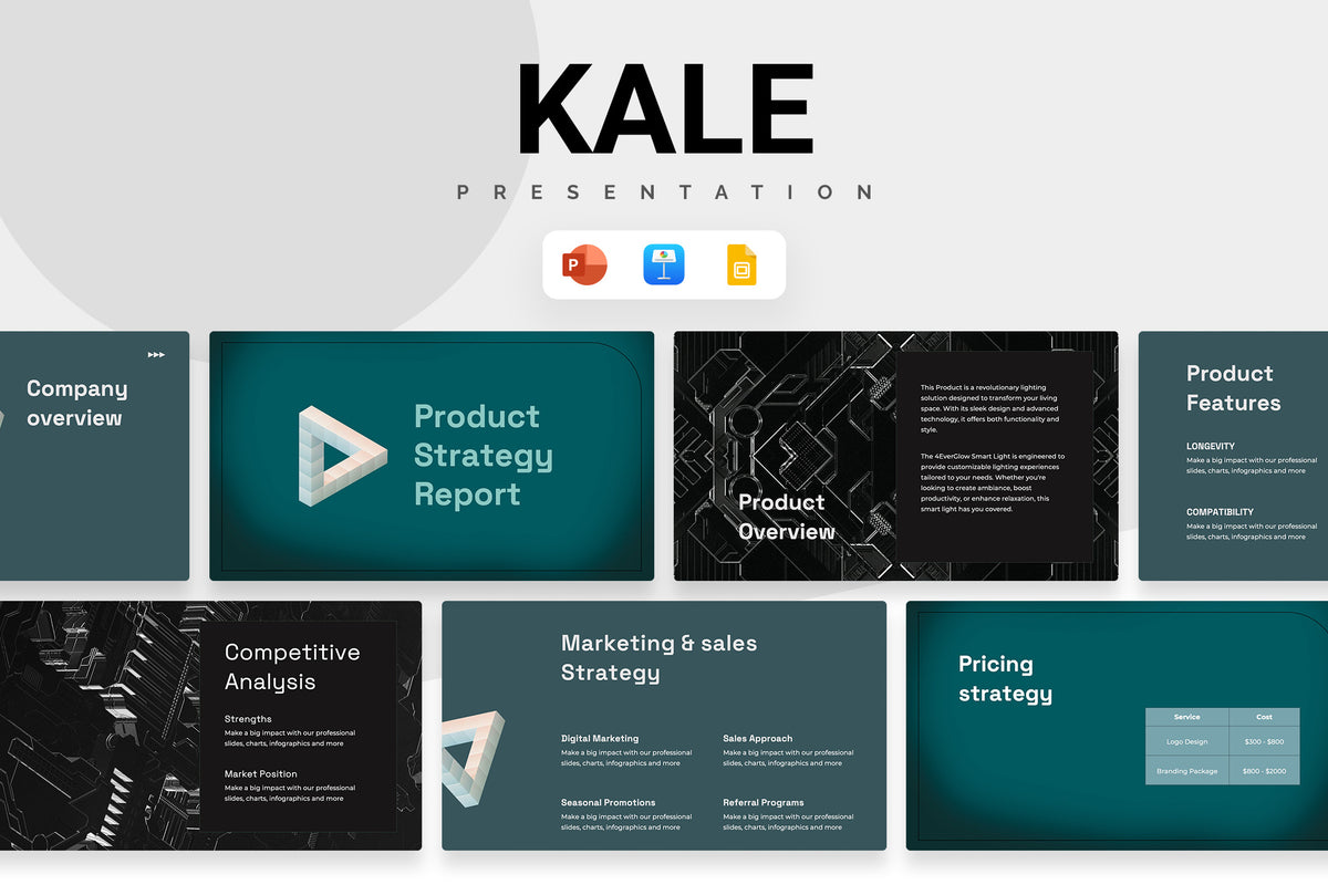 Kale Product Strategy Report Presentation