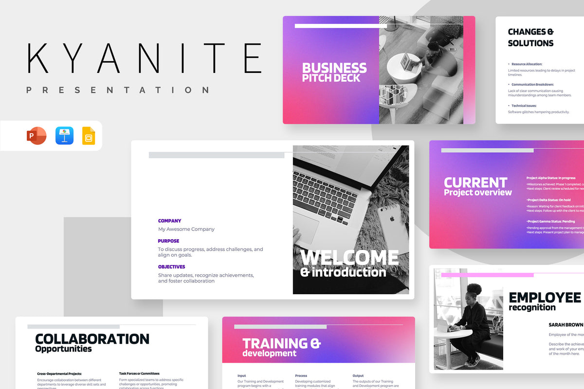 Kyanite Small Business Pitch Deck Presentation