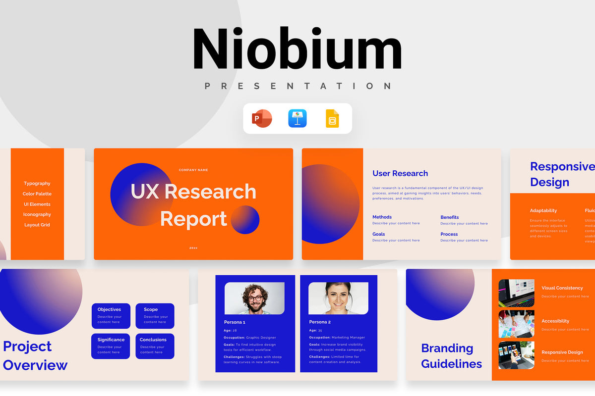 Niobium UX Research Report Presentation