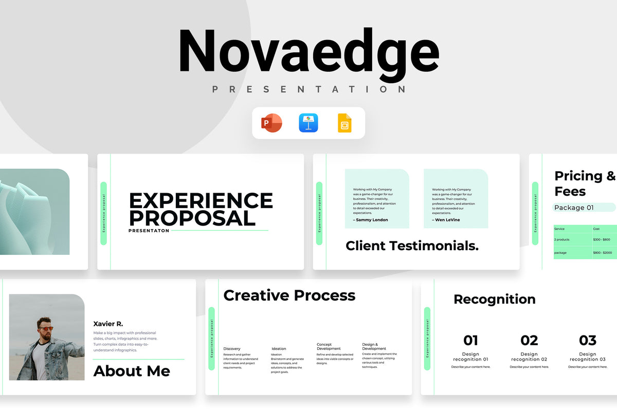 Novaedge Professional Portfolio Showcase Presentation