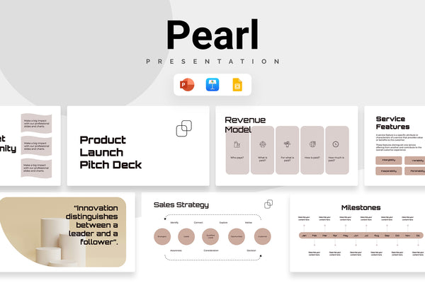 Pearl Product Launch Pitch Deck Presentation