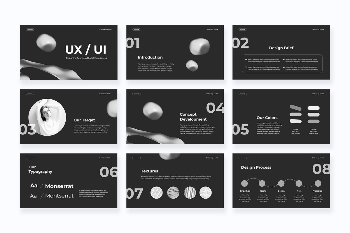 Realm UX UI Design Pitch Deck Presentation – Slidewalla