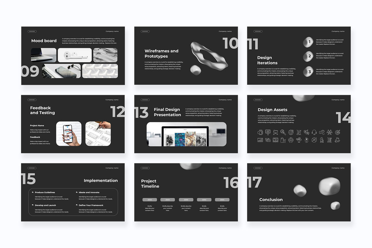 Realm UX UI Design Pitch Deck Presentation – Slidewalla