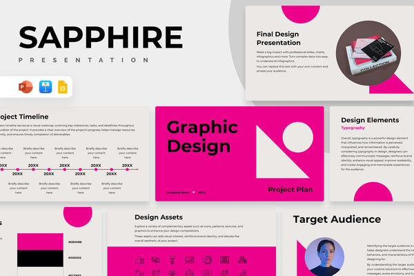 Sapphire Graphic Design Project Plan Presentation