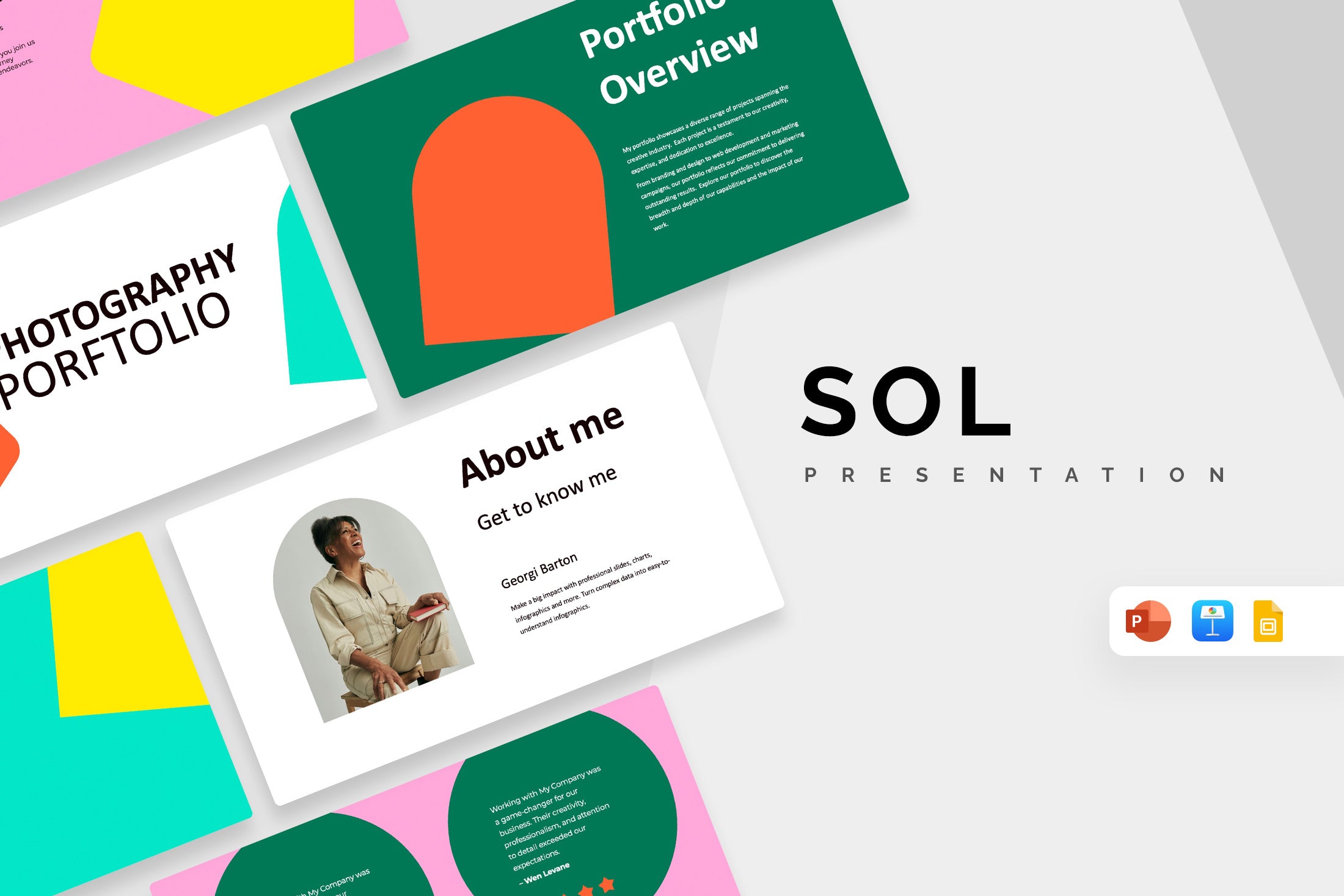 Sol Photography Portfolio Template Presentation – Slidewalla