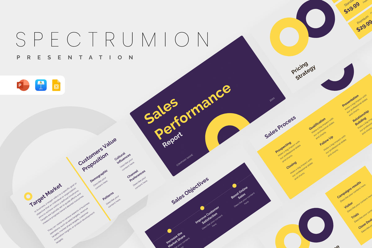 Spectrumion Sales Performance Report Presentation