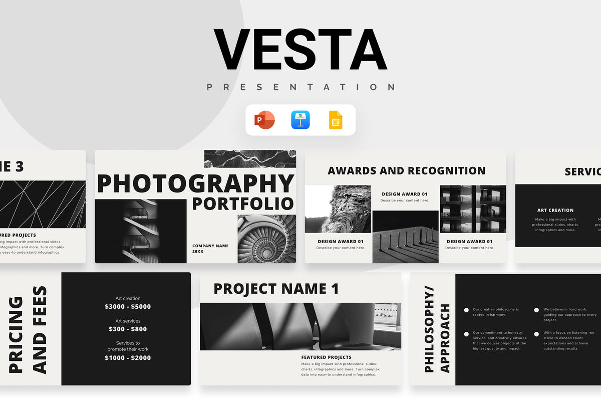 Vesta Photography Portfolio Presentation