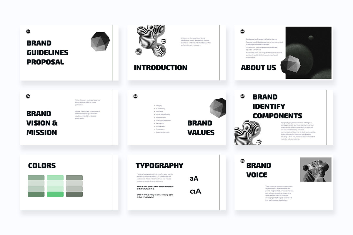 Zephyrion Brand Guidelines Proposal Presentation