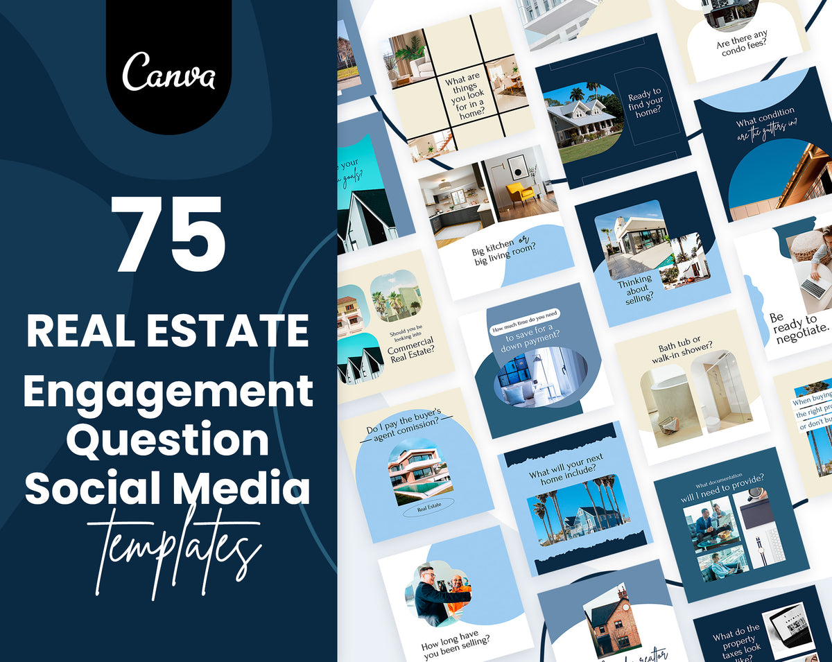 Real Estate Social Media Canva Templates