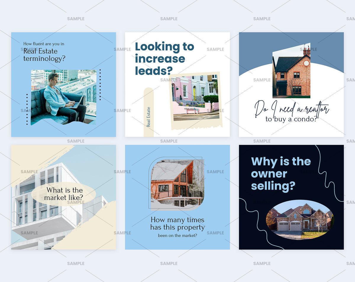 Real Estate Social Media Canva Templates