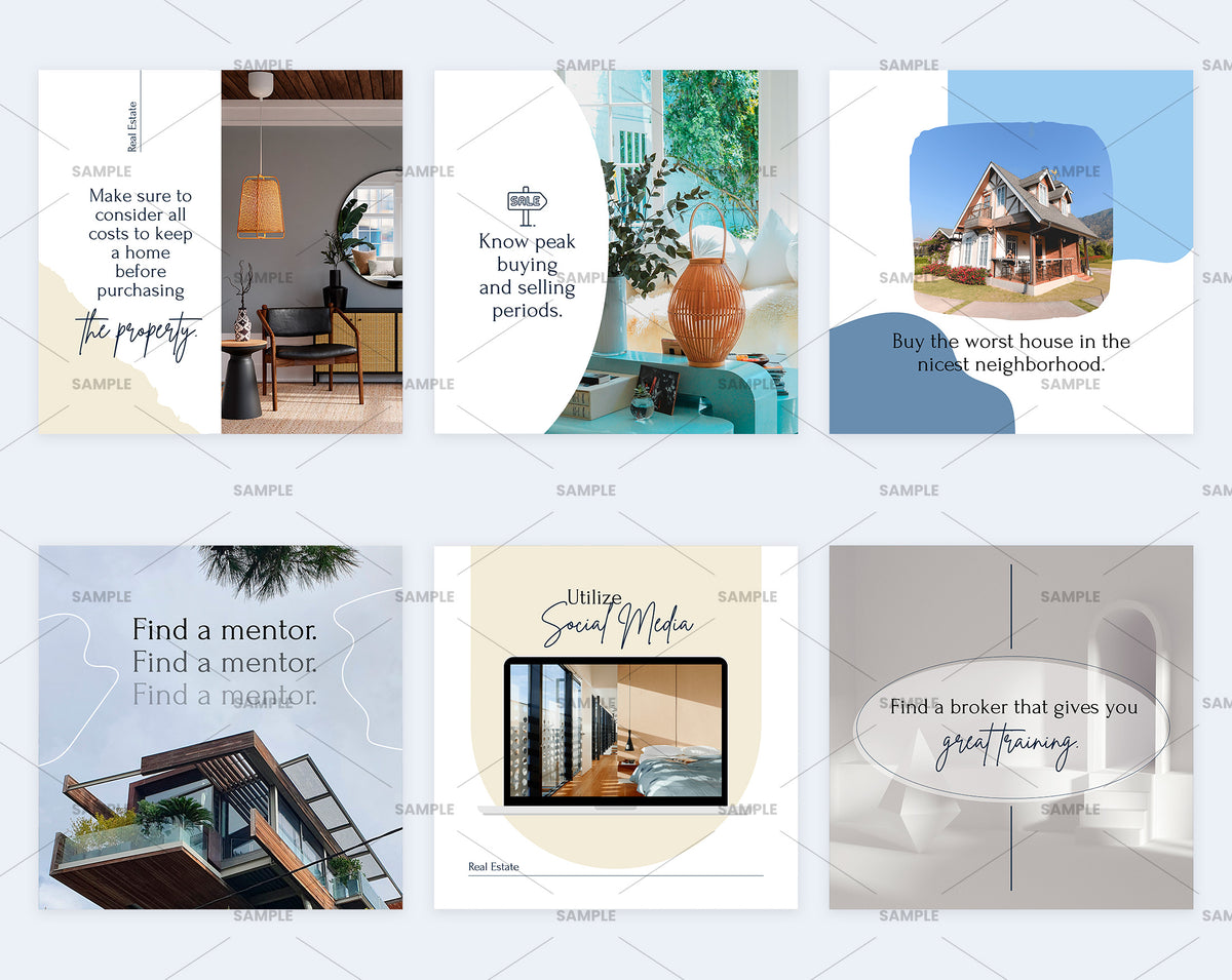 Real Estate Social Media Canva Templates