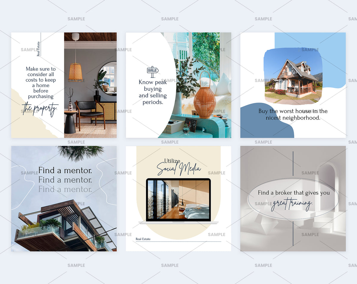 Real Estate Social Media Canva Templates