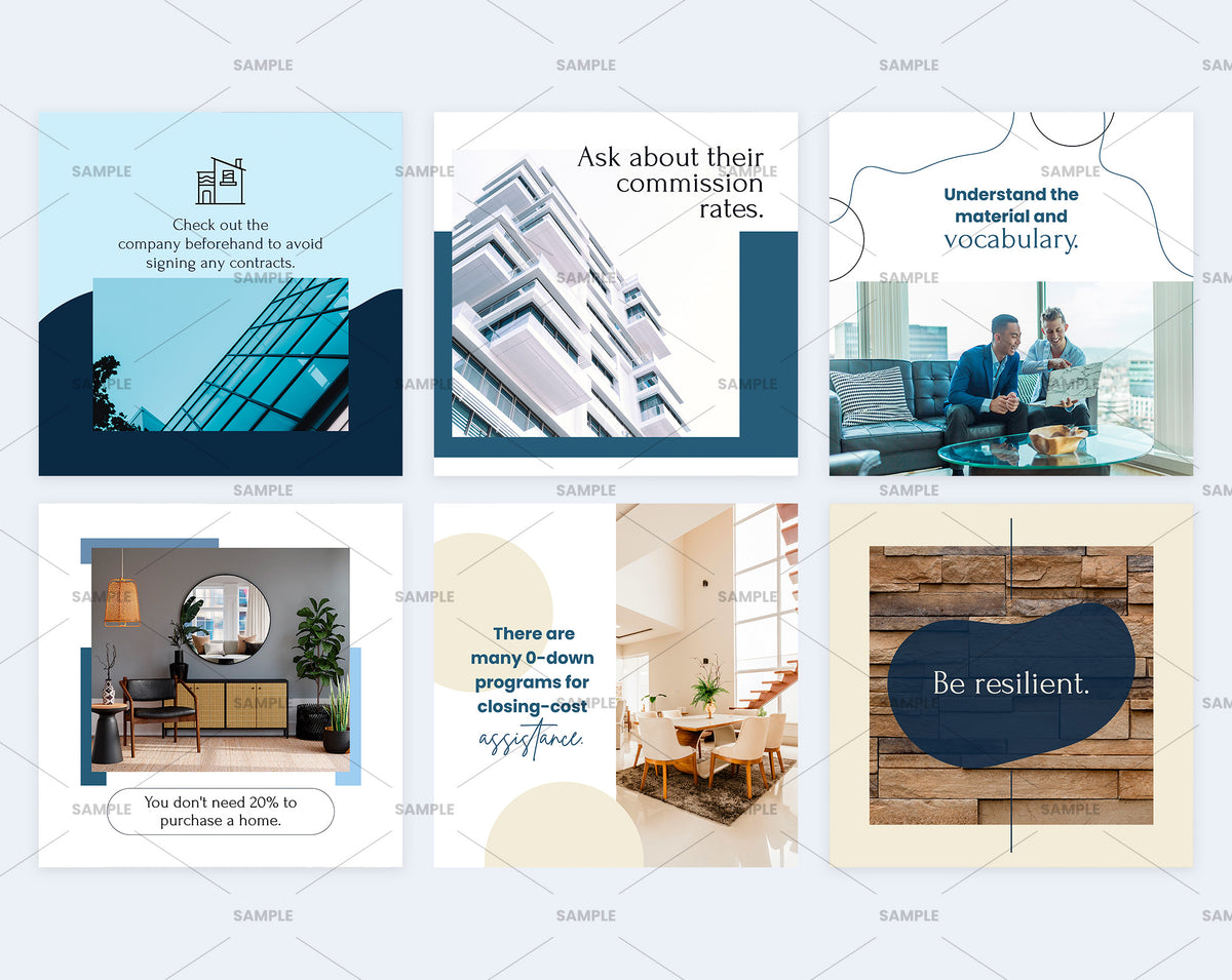 Real Estate Social Media Canva Templates