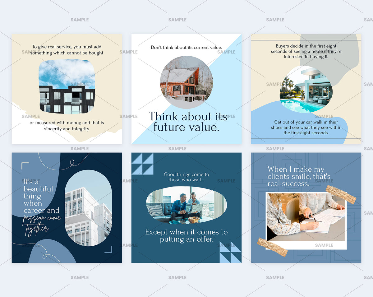 Real Estate Social Media Canva Templates