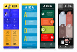 AIDA Vertical Infographics Templates