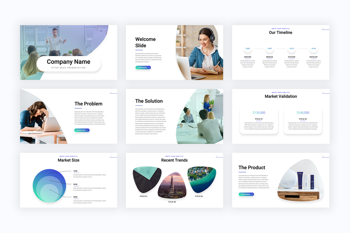 Accelerator Startup Powerpoint Templates