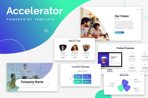 Accelerator Startup Powerpoint Templates