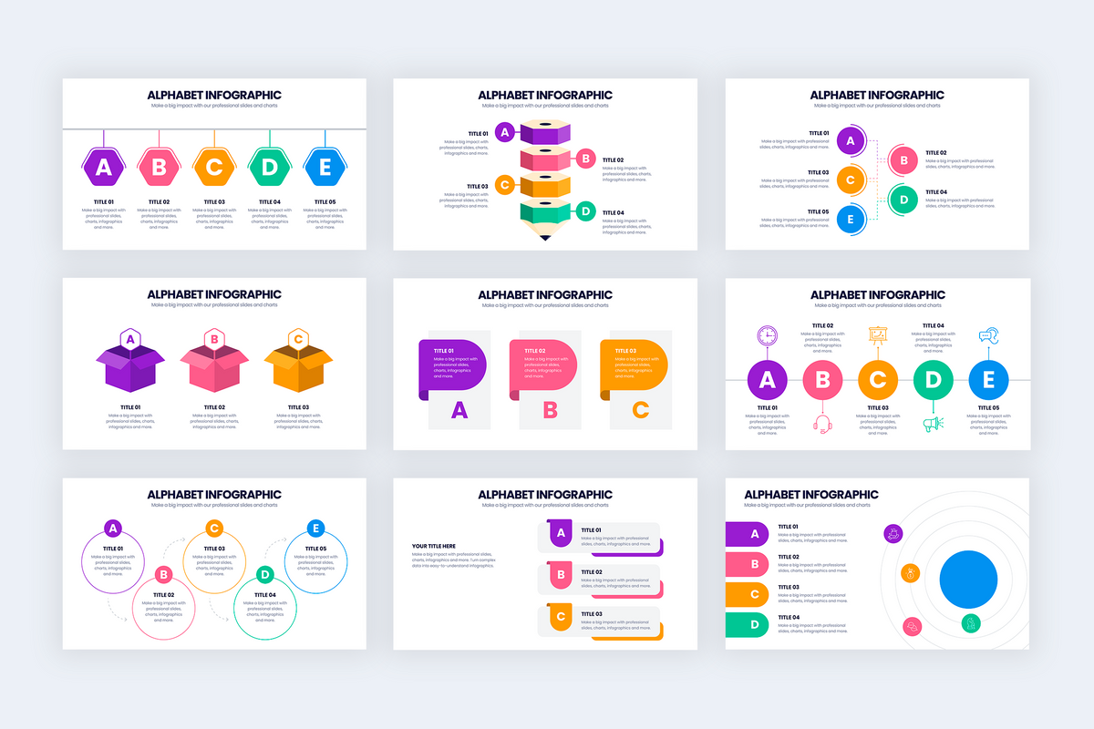 Alphabet Keynote Infographic Template