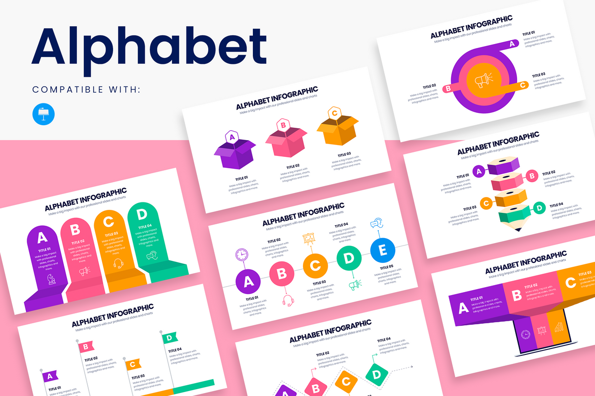 Alphabet Keynote Infographic Template