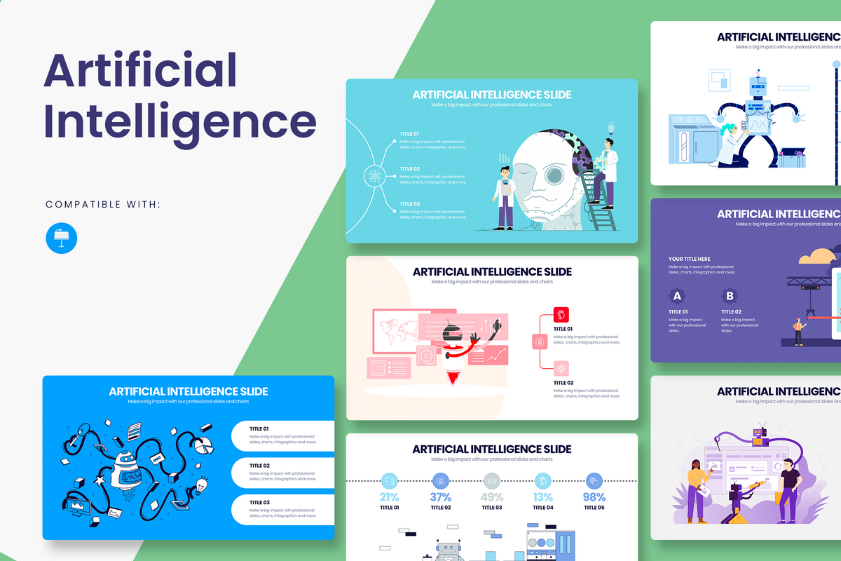 Artificial Intelligence Keynote Infographic Template