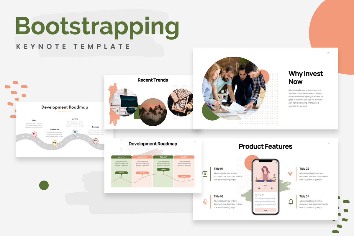 Bootstrapping Startup Keynote Template