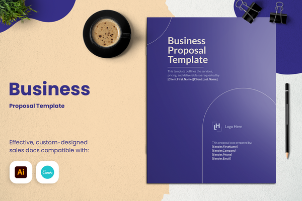 Business Proposal Template for CANVA & ILLUSTRATOR