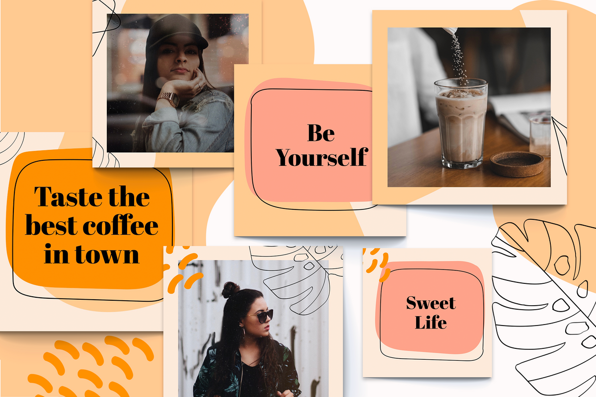Camila Instagram Puzzle Template for CANVA & Photoshop