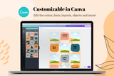Camila Instagram Puzzle Template for CANVA & Photoshop