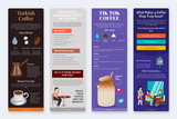 Coffee Vertical Infographics Templates