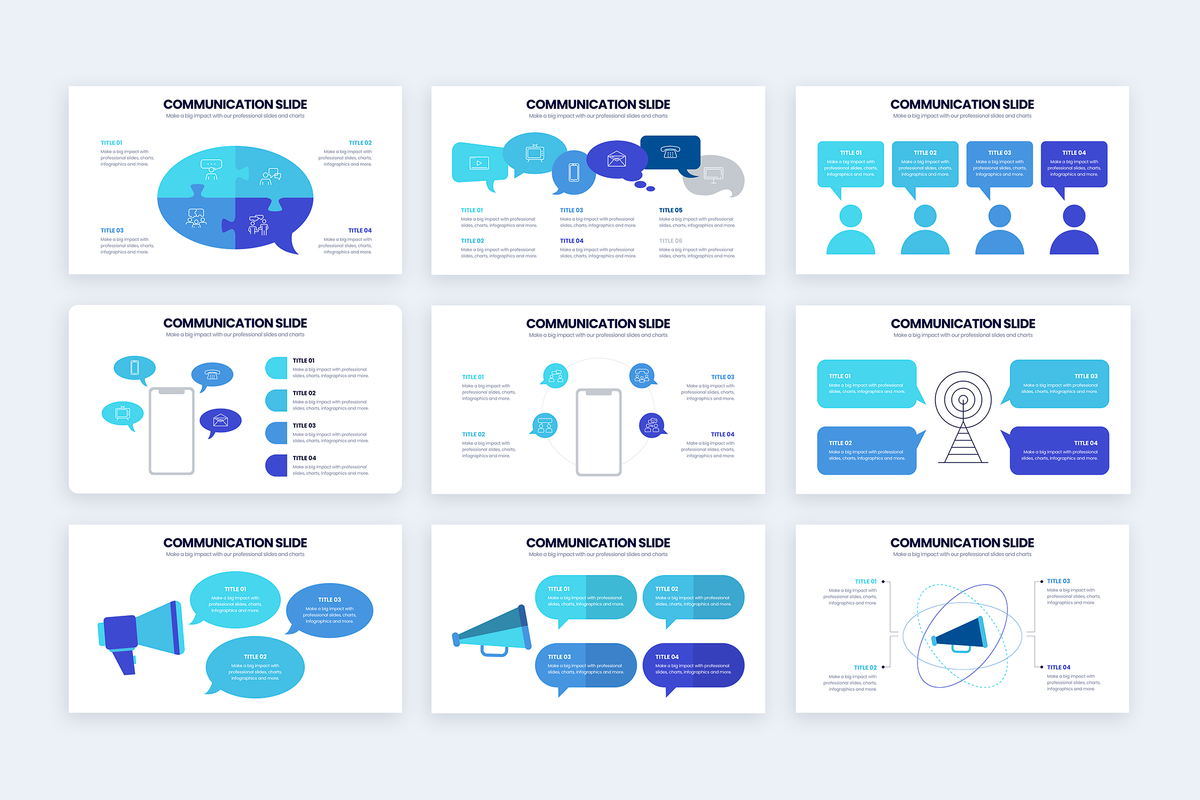 Communication Google Slides Infographic Template