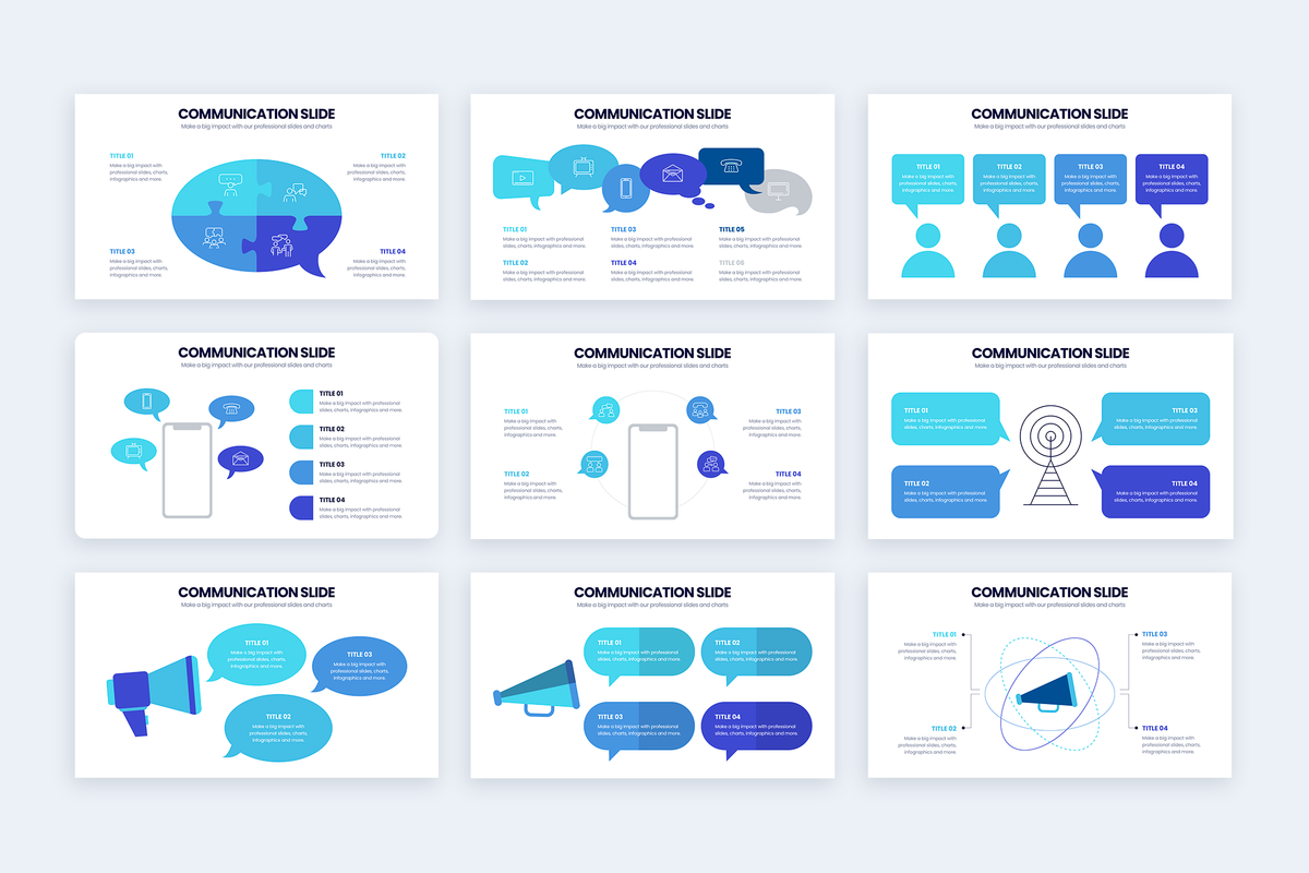 Communication Keynote Infographic Template