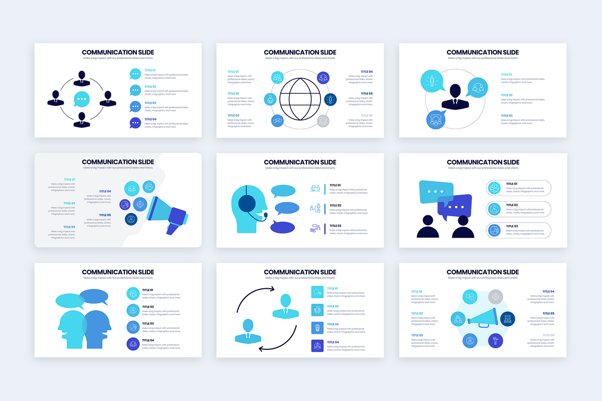 Communication Keynote Infographic Template