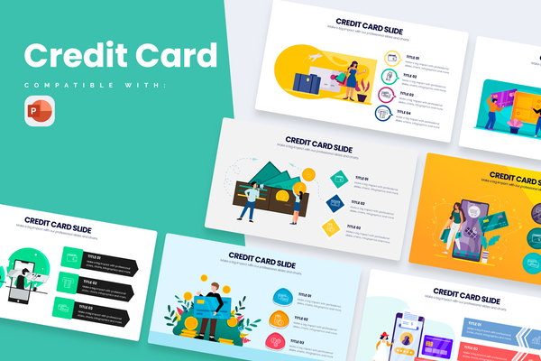 Credit Card Powerpoint Infographic Template